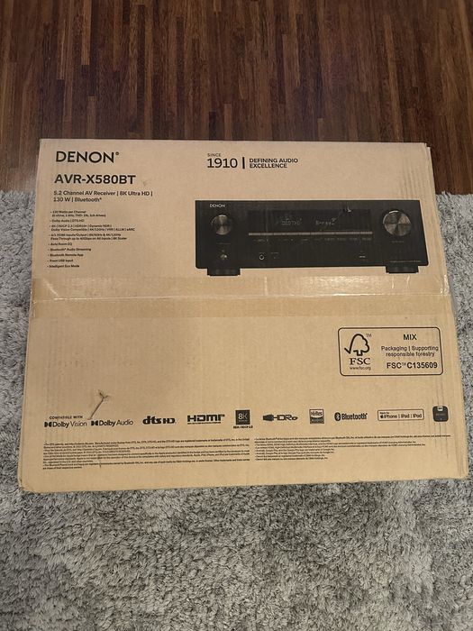 Denon AVR-X580BT amplituner kino domowe NOWY