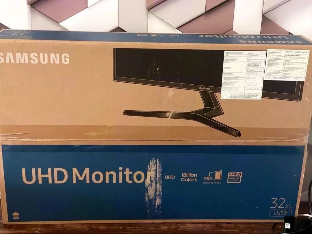 Монитор Samsung 32'' LU32J590UQIXCI, VA, 3840x2160, 2xHDMI/DisplayPort