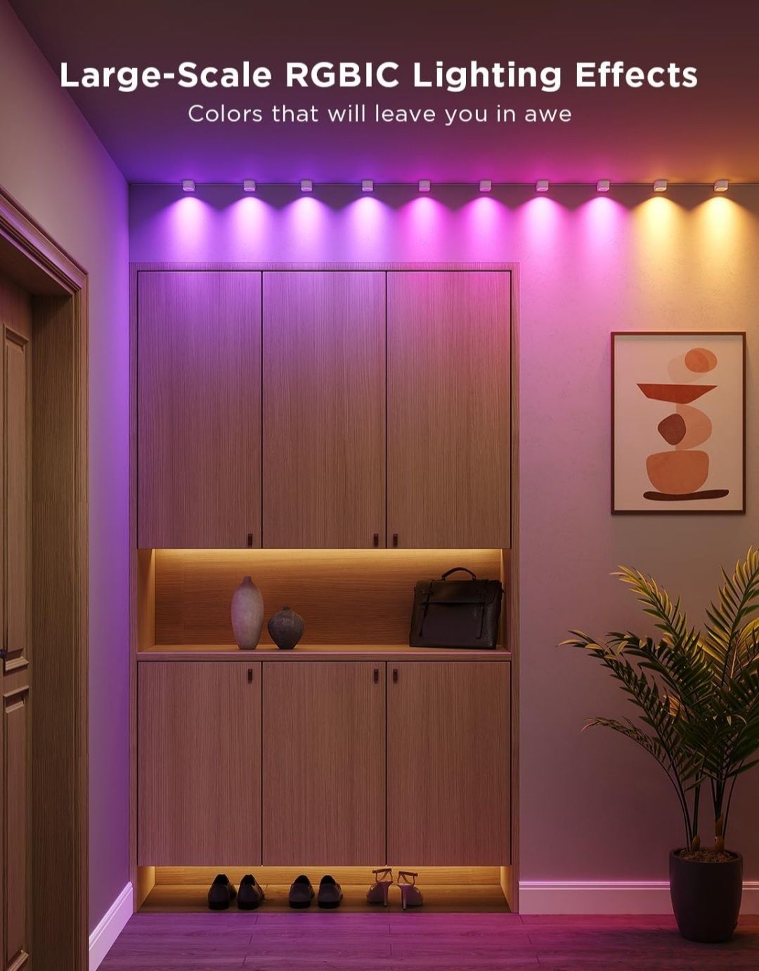 Govee RGBIC sufitowy LED String Downlights 10m