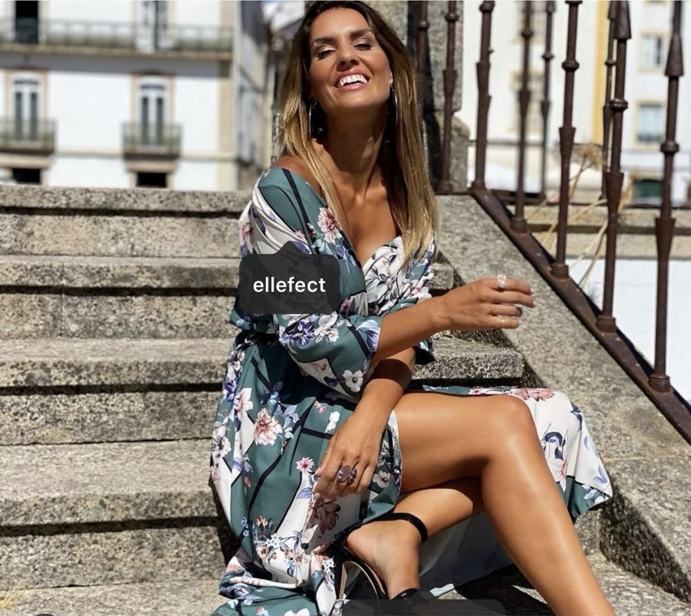 Vestido com elastico na cintura