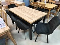 (58) Stół loft rozkładany + 6 krzeseł, wyprzedaż 1599 zł