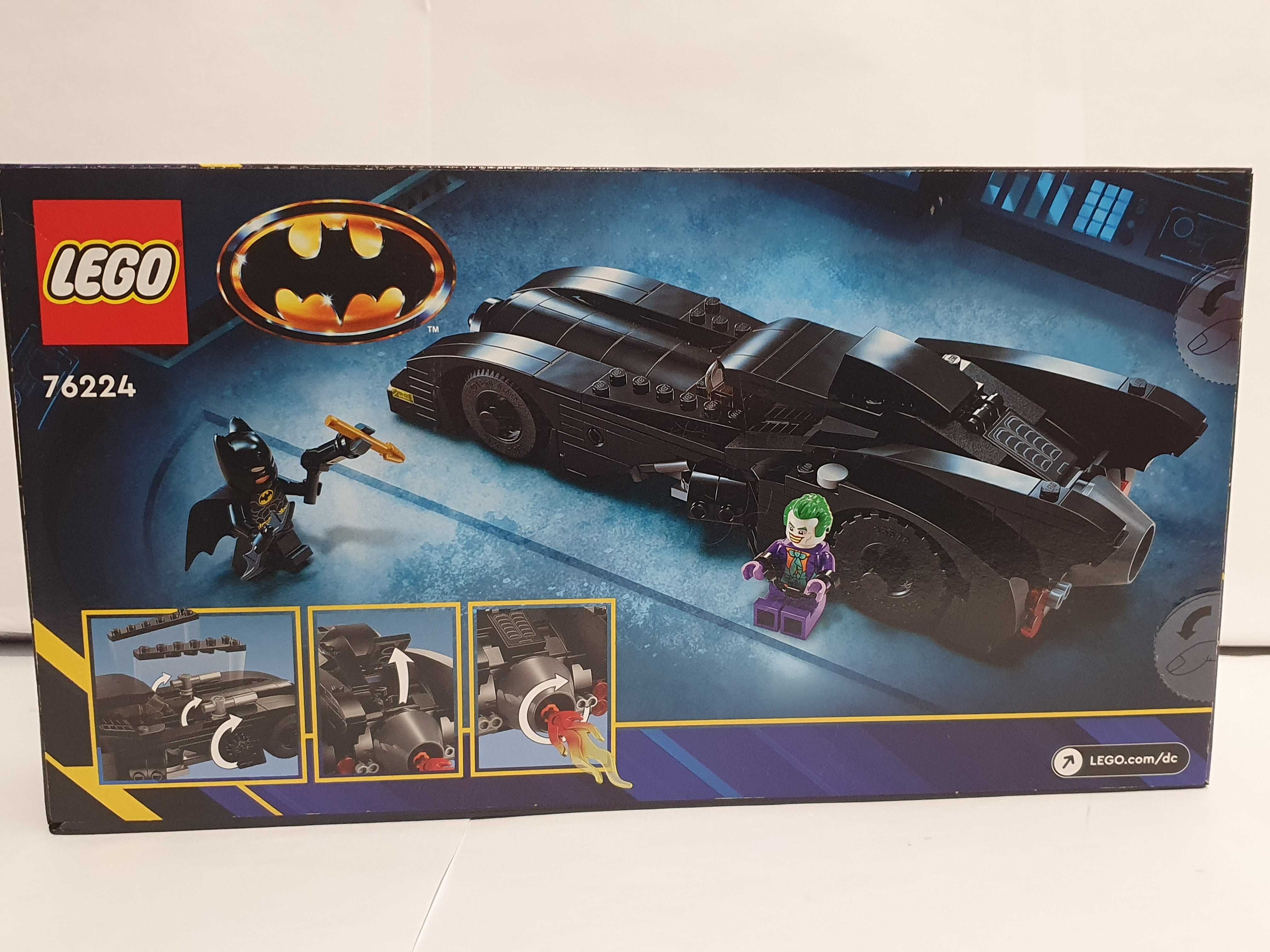 Zestaw LEGO 76224 Batmobil samochod+ Batman +Joker Nowy 438el