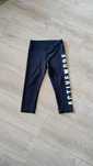 Legginsy H&M sportowe 3/4 lycra r. 140 czarne activemode treningowe