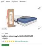 Materac piankowy bett1 bodyguard 160/200 cm