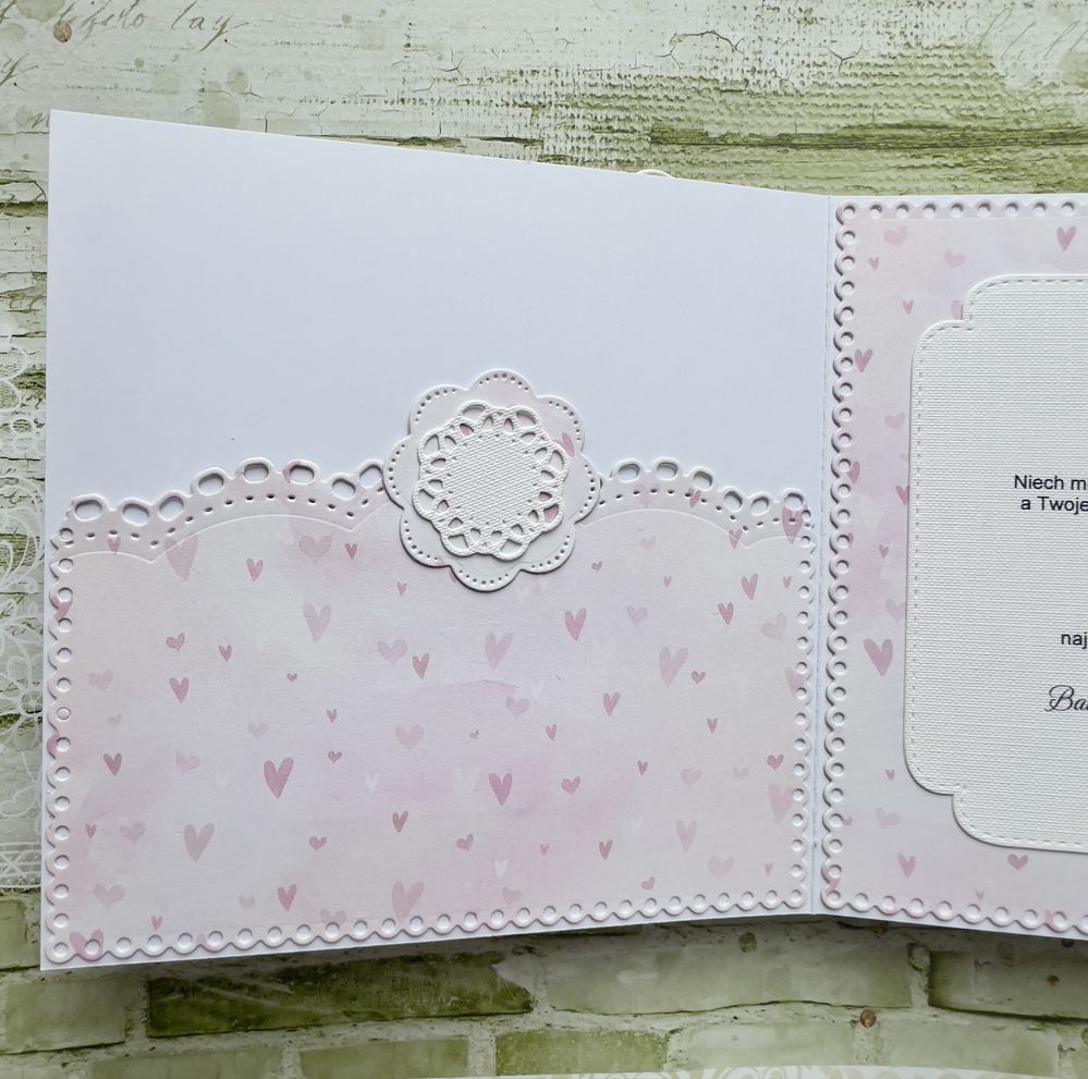 Pamiątka chrztu, kartka na chrzest personalizowana w pudełku