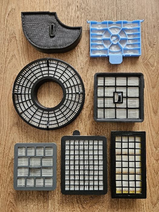 Filtry wylotowe i wlotowe do odkurzaczy