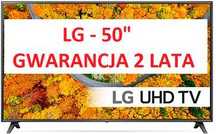 NOWY DUŻY LG 50UP75003 Sztuczna Inteligencja Bluetooth