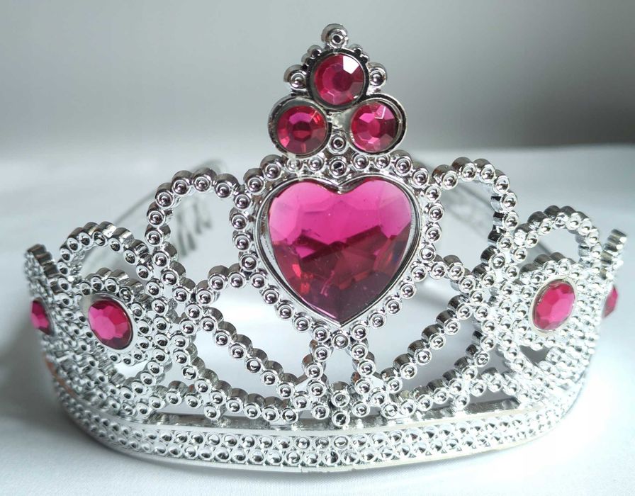 Korona diadem Fuksja dziewczynka bal impreza urodziny księżniczka