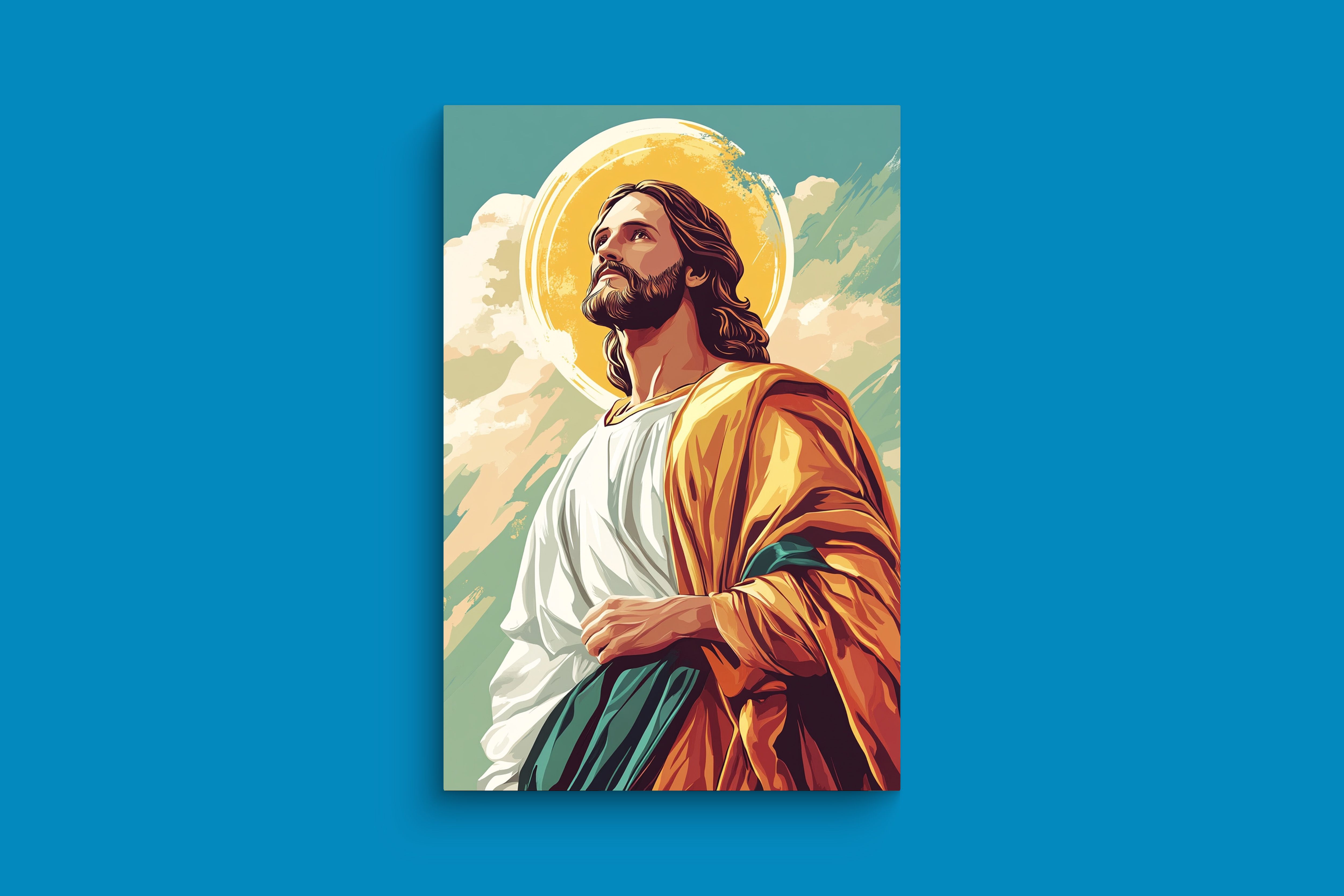 Obraz na płótnie Jezus Chrystus 70x100 prezent dla dzieci i młodzieży