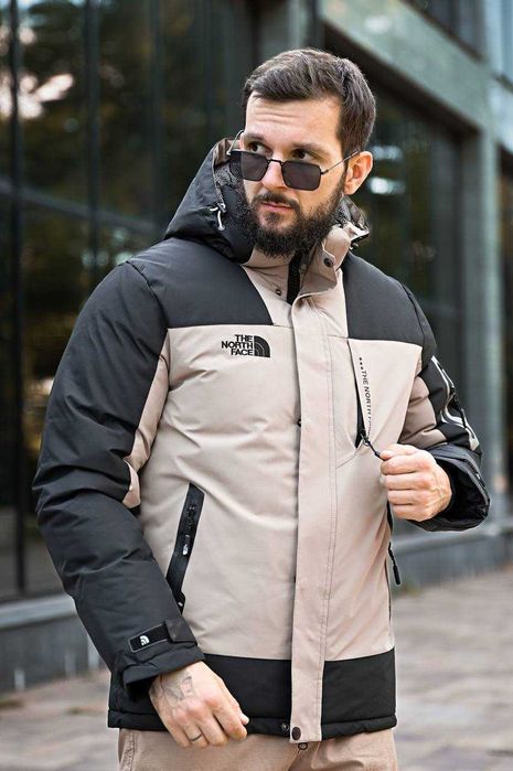 Куртка зимняя The North Face beg OMNI-HEAT бежевая Водовідштовхуюча