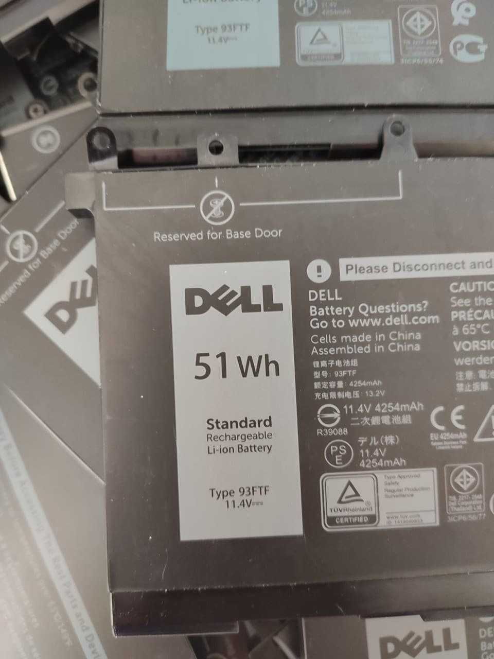 Батарея АКБ DELL Latitude  E5490  93FTF 11.4V 51Wh