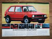 Prospekt z 1974 roku Volkswagen Golf I (po niemiecku)