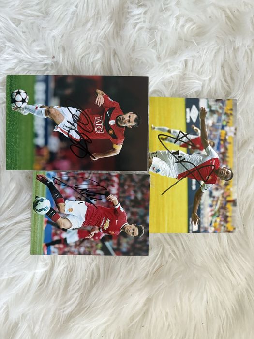 Manchester United autografy Giggs Martial Herrera