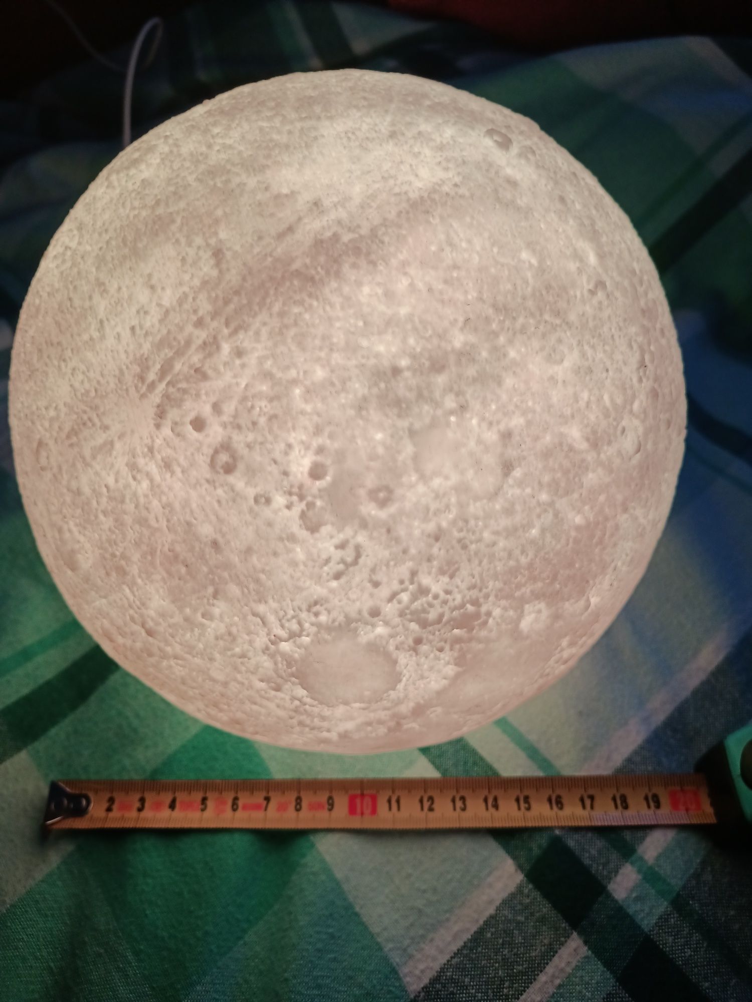 Kula księżyc lampka nocna kosmos kolorowa