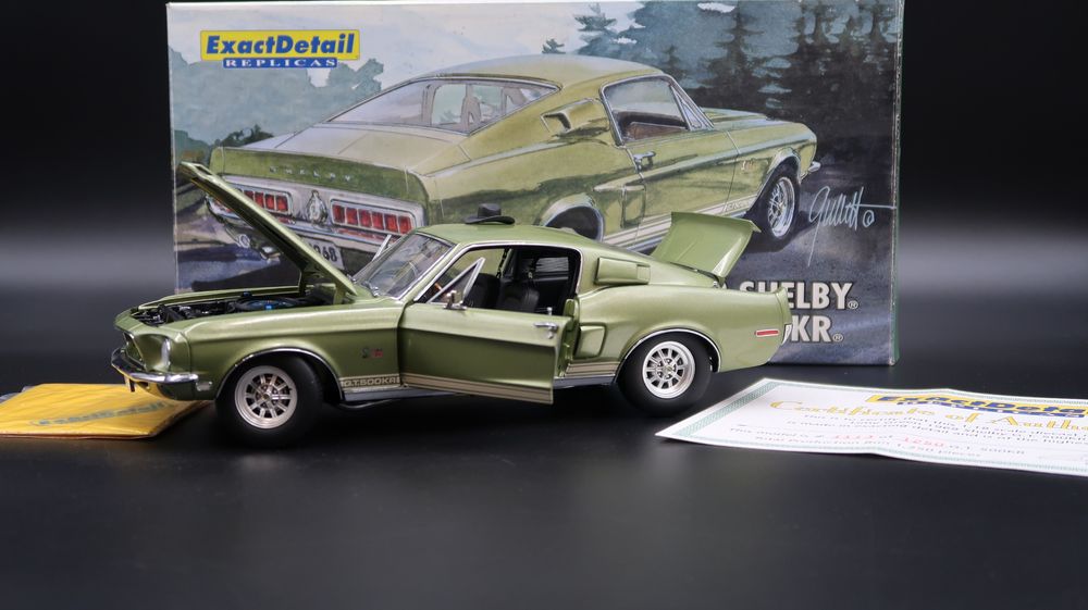 1:18 Exact Detail 1968 Ford Mustang Shelby G.T 500KR Model NOWY