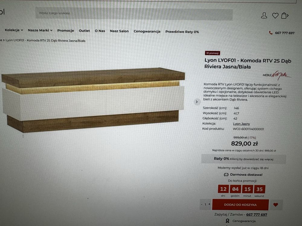 Zestaw Mebli Wójcik LED  bdb stan  mozna na pojedynczo