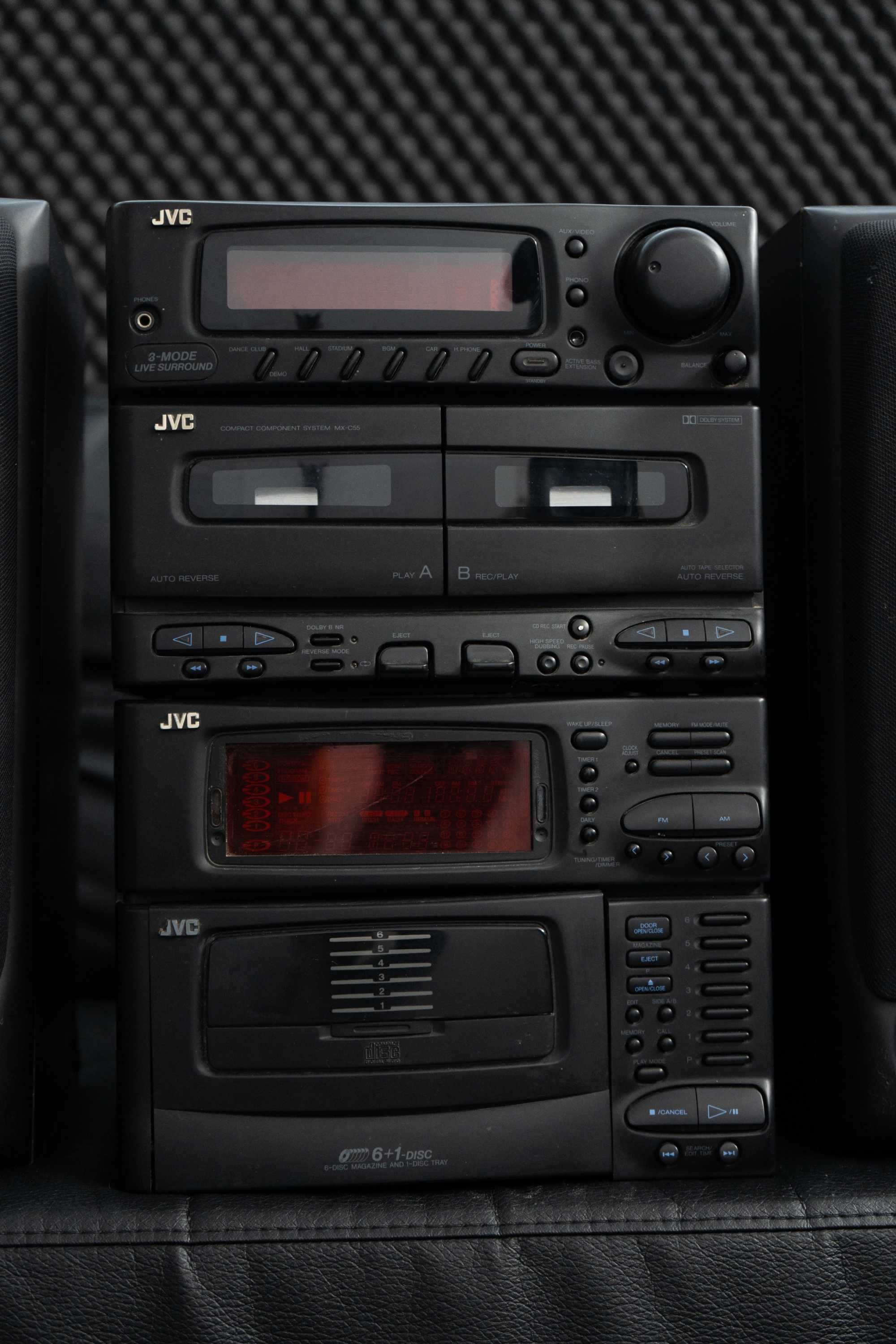 Aparelhagem Stereo Vintage JVC CA-C55BK
