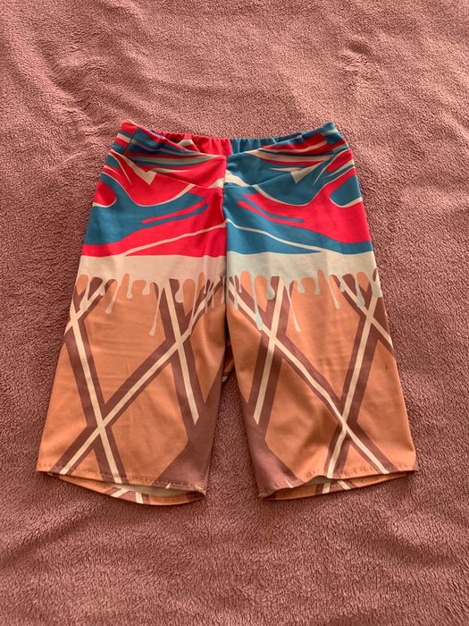 Лосини 3 шт + велосипедкі  яскраві S M за все 300 гр