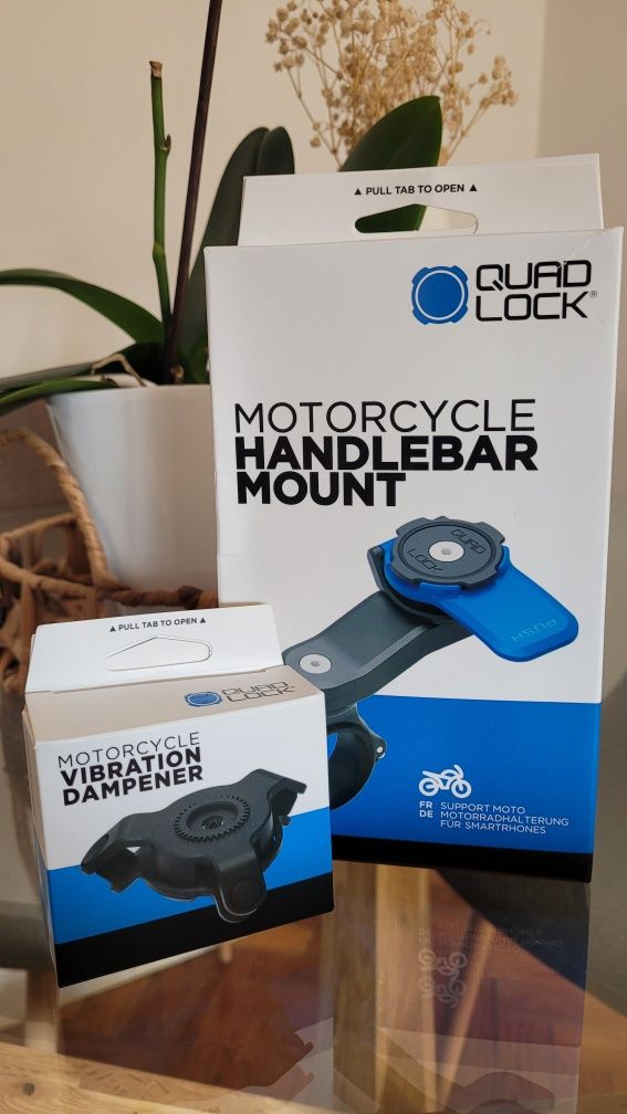 Suporte de telemóvel QuadLock + Amortecedor de Vibração