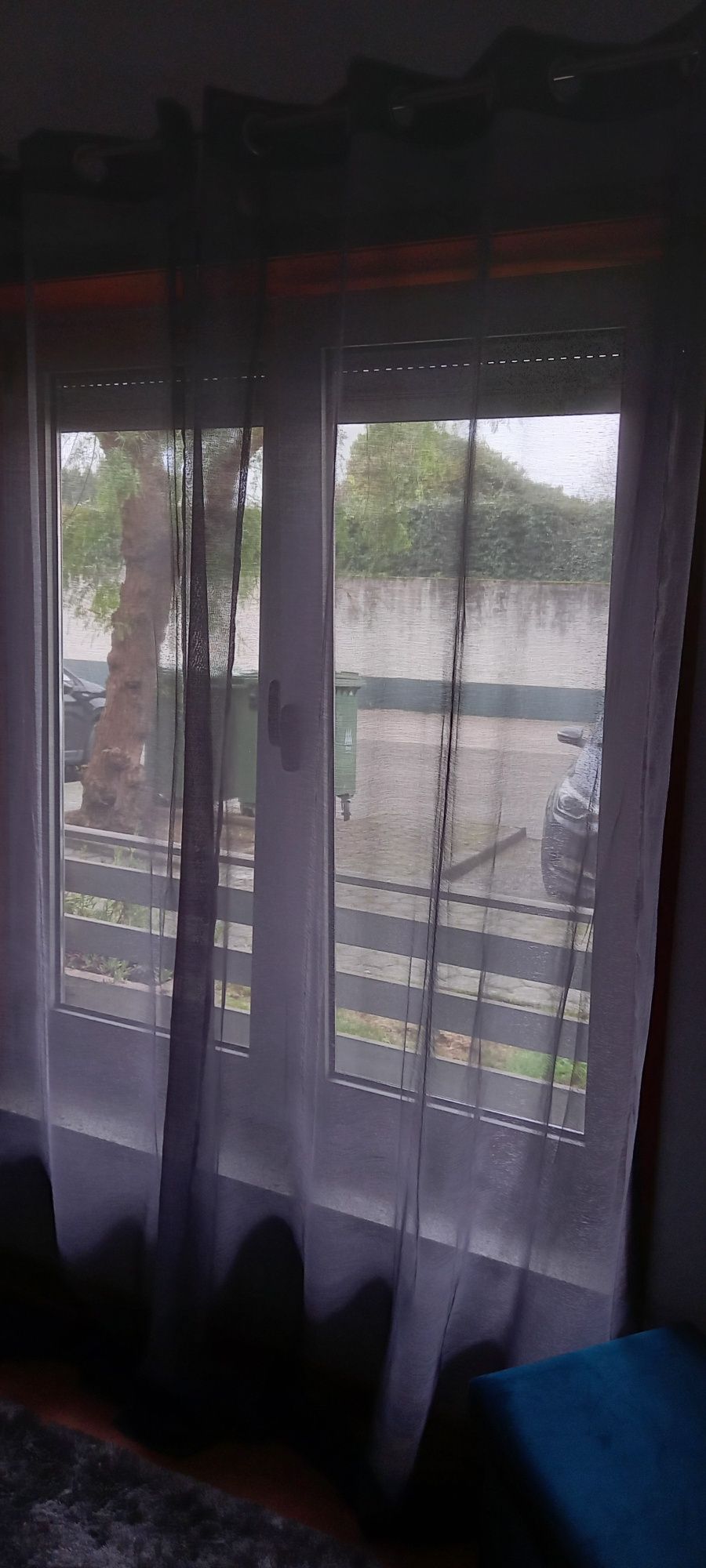 Vendo conjunto de 2 cortinas cinza