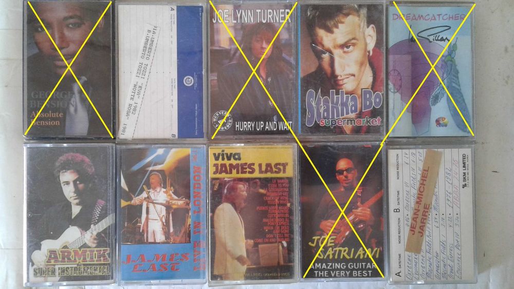 Компакткассеты, аудиокассеты импортная поп.музыка.