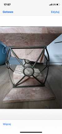 Stylowy stolik ze szkłem