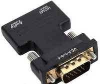 Перехідник HDMI на VGA (M) з audio роз'ємом