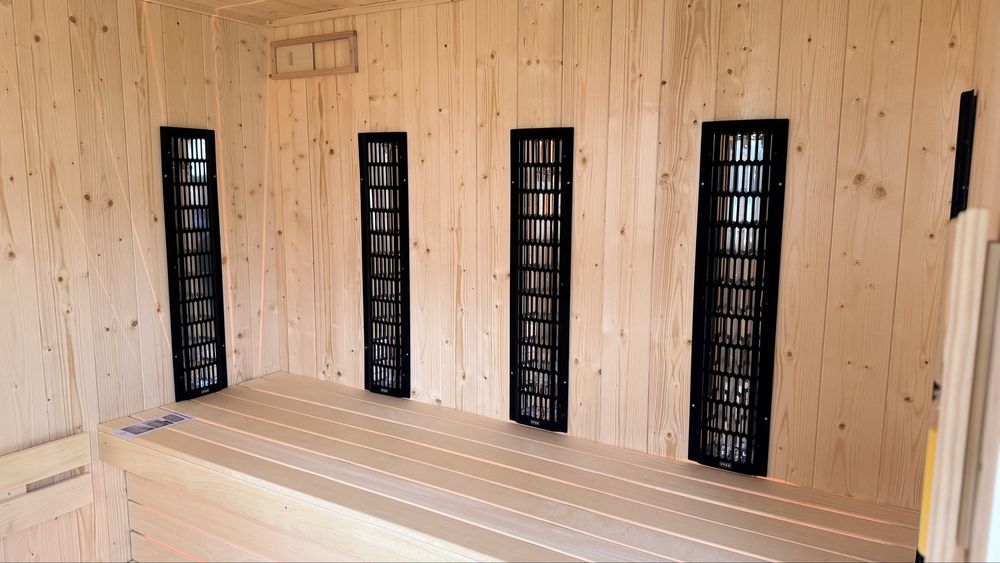 Sauna sucha i infrared IR montaż na miejscu.