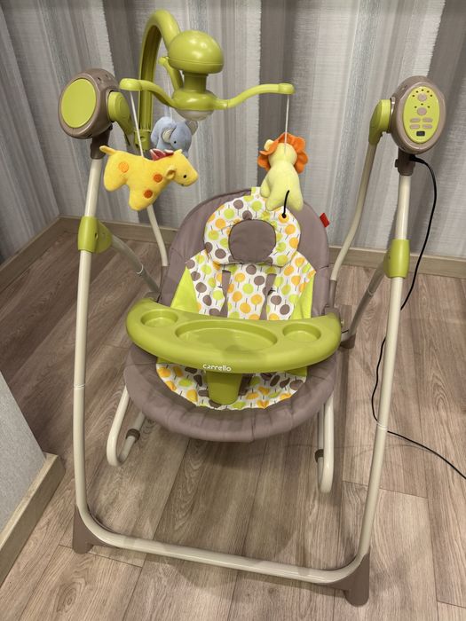 Крісло-гойдалка carrello nanny заколисуючий центр шезлонг