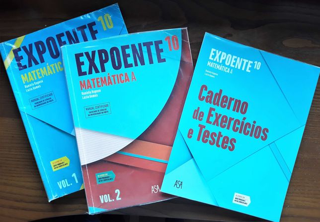 Expoente 10º - Matemática A - Manual(2 Volumes)+Caderno de Exercícios