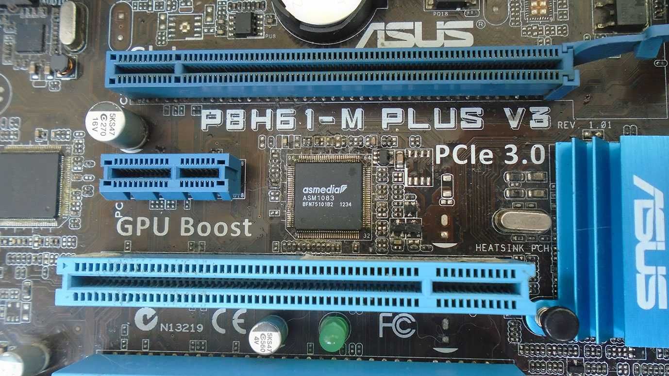 Комплект ASUS P8H61-M Plus V3 / Pentium G640 2,9Ghz + cooler Intel