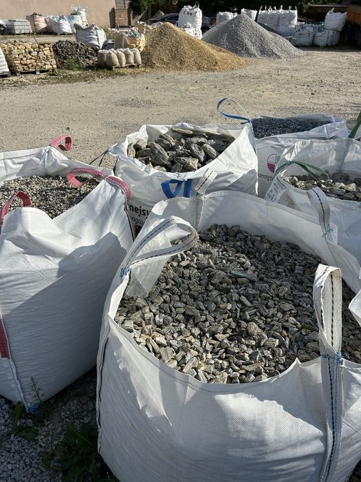 KORA KAMIENNA Płukana Bigbag 11, 32, 63 Grys Gnejs Worki Workowana