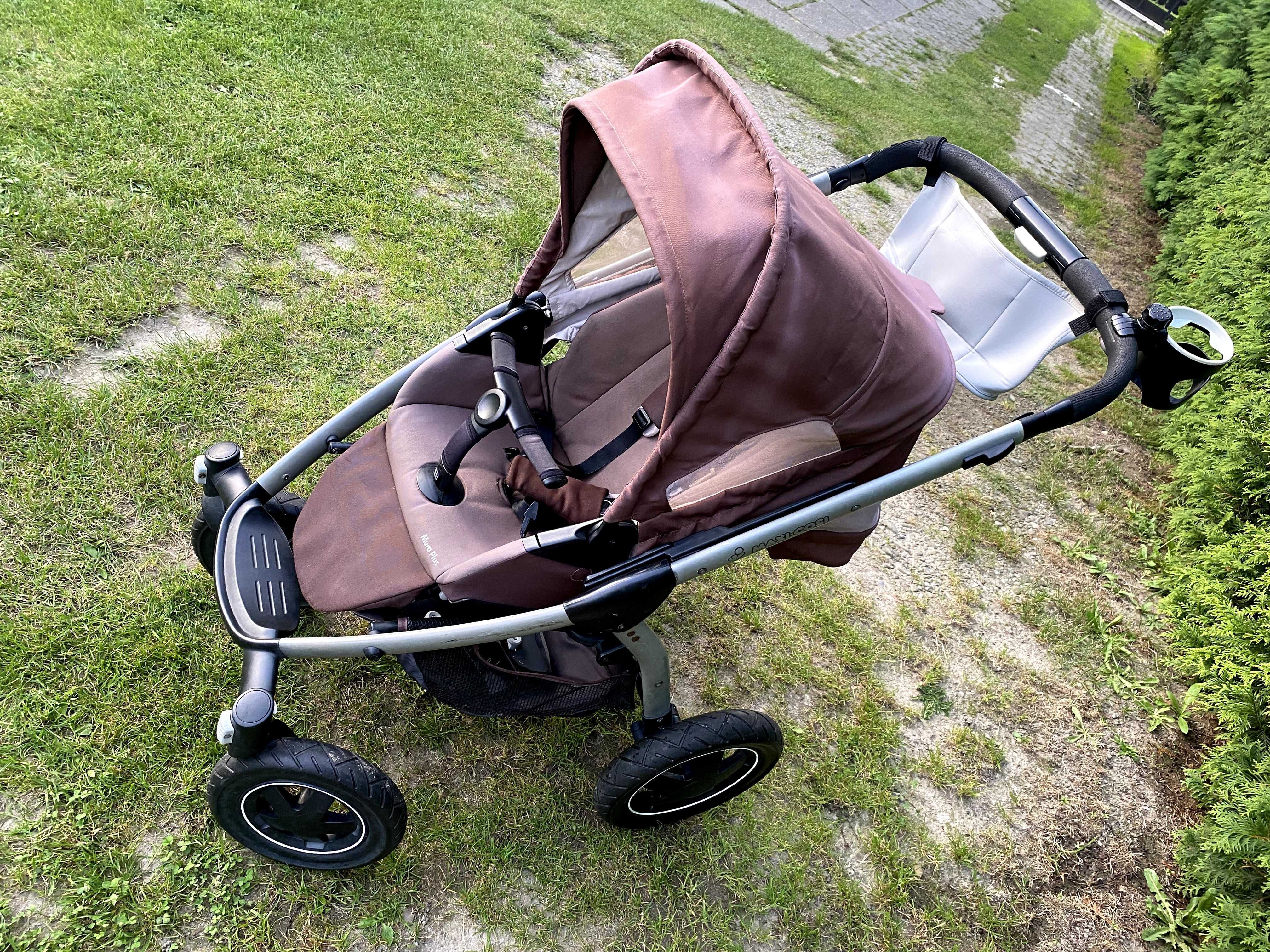 Wózek 3w1 Maxi Cosi Mura 4 Plus gondola, spacerówka, nosidełko, isofix