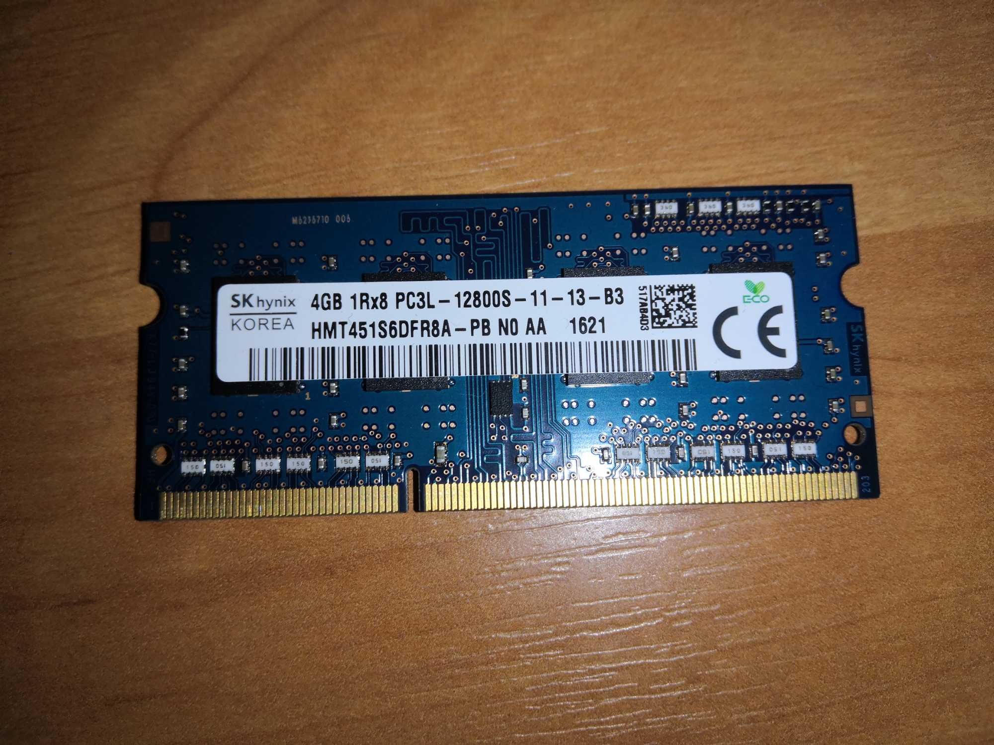 Оперативна пам'ять для ноутбука Hynix 4Гб. DDR3L-1600МГц PC3L-12800s
