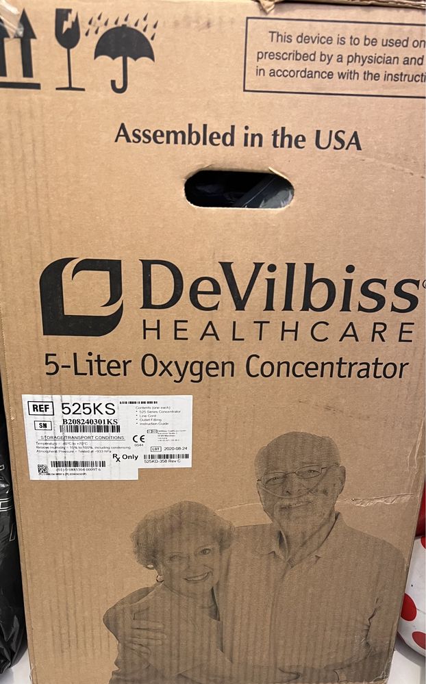 DeVilbiss 5 Liter Oxygen Concentrator KONCENTRATOR TLENU