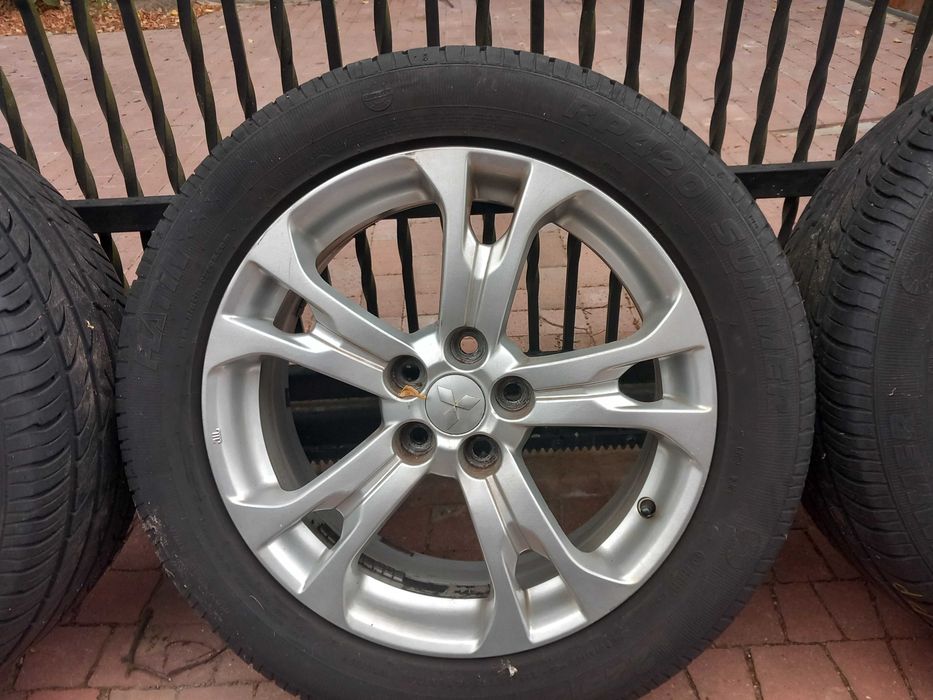 Felgi aluminiowe Mitsubishi Outlander III R18, opony Platin koło zapas