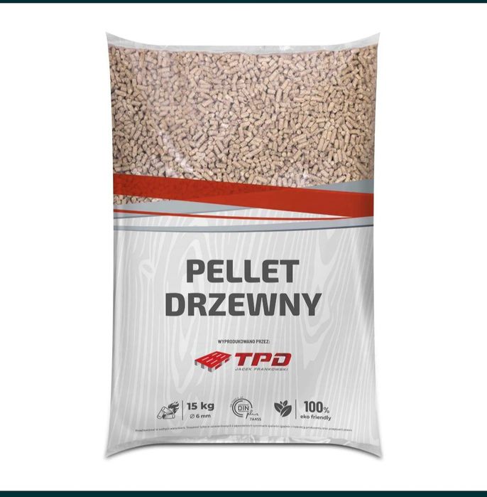 Pellet drzewny sosnowy certyfikat pelet czysty A1 Din 990kg