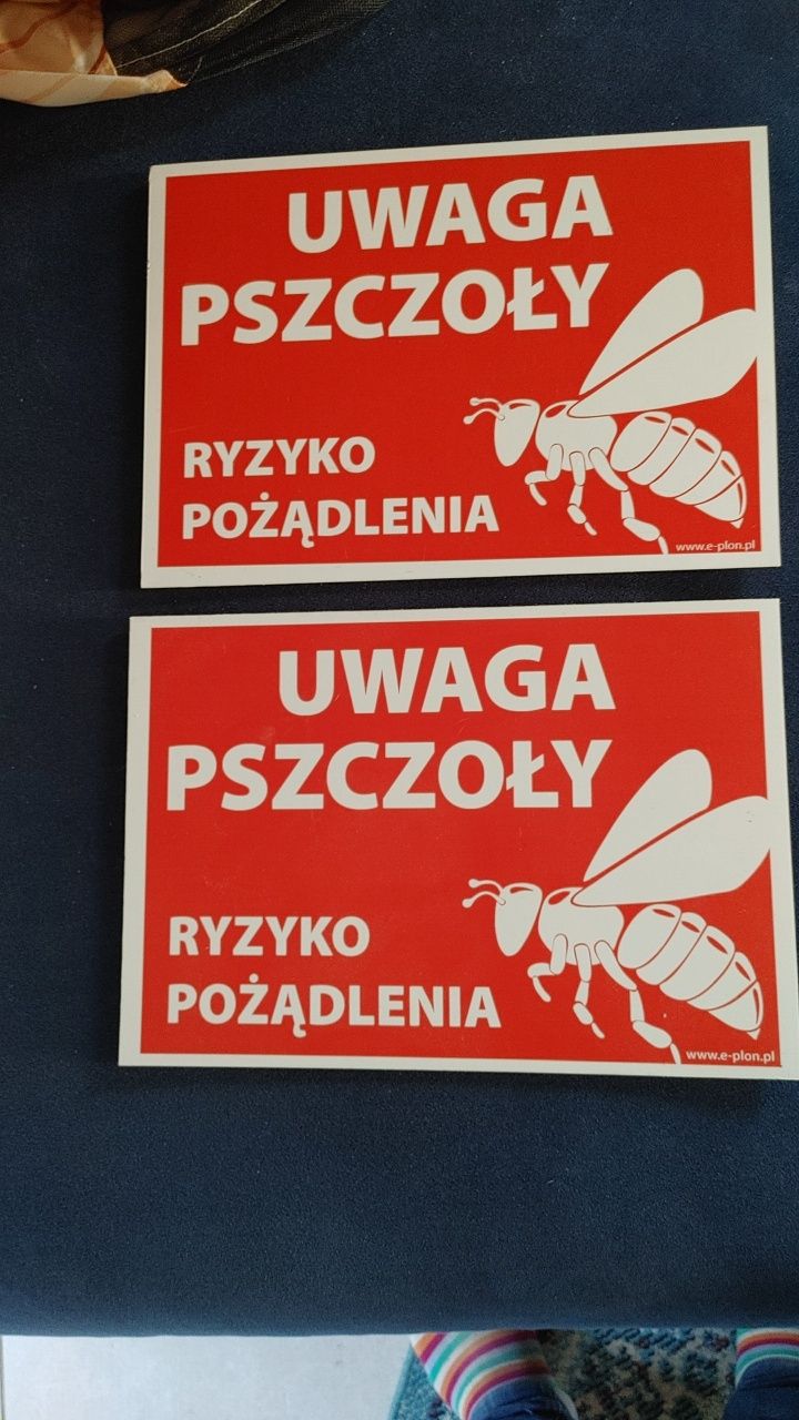 Tabliczki ostrzegawcze, pszczoły