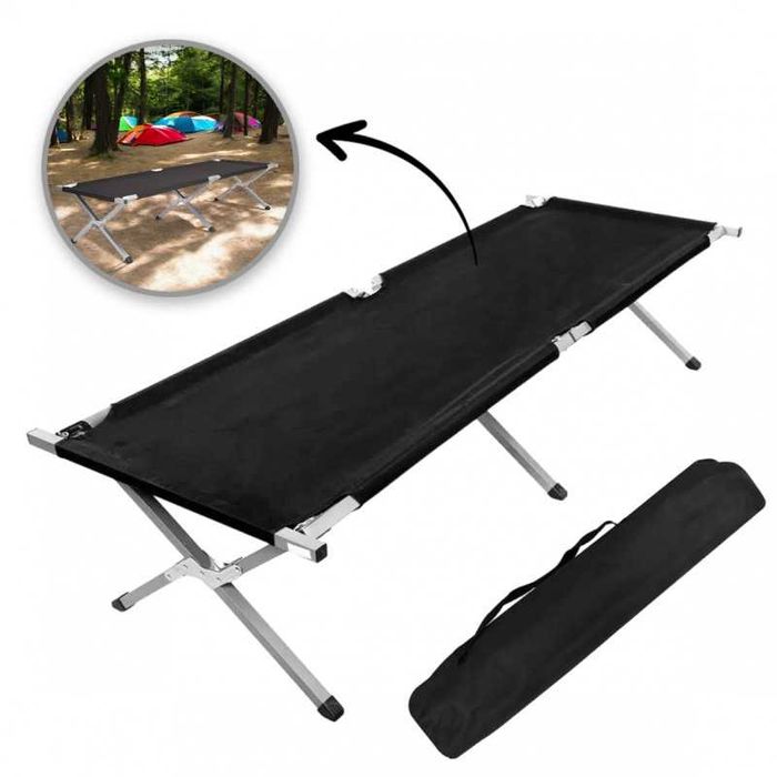 Łóżko turystyczne, polowe, kanadyjka 190 x 62cm składane AR04CZ