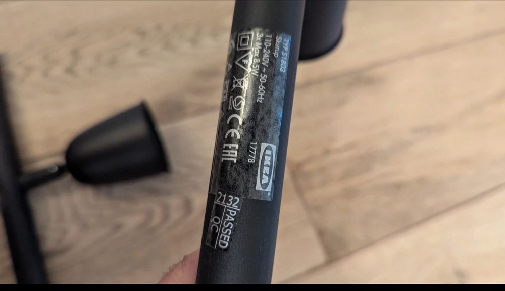 Ikea Skurup zestaw 2 lamp sufitowych + 5 zarowek Tradfri GU10 LED