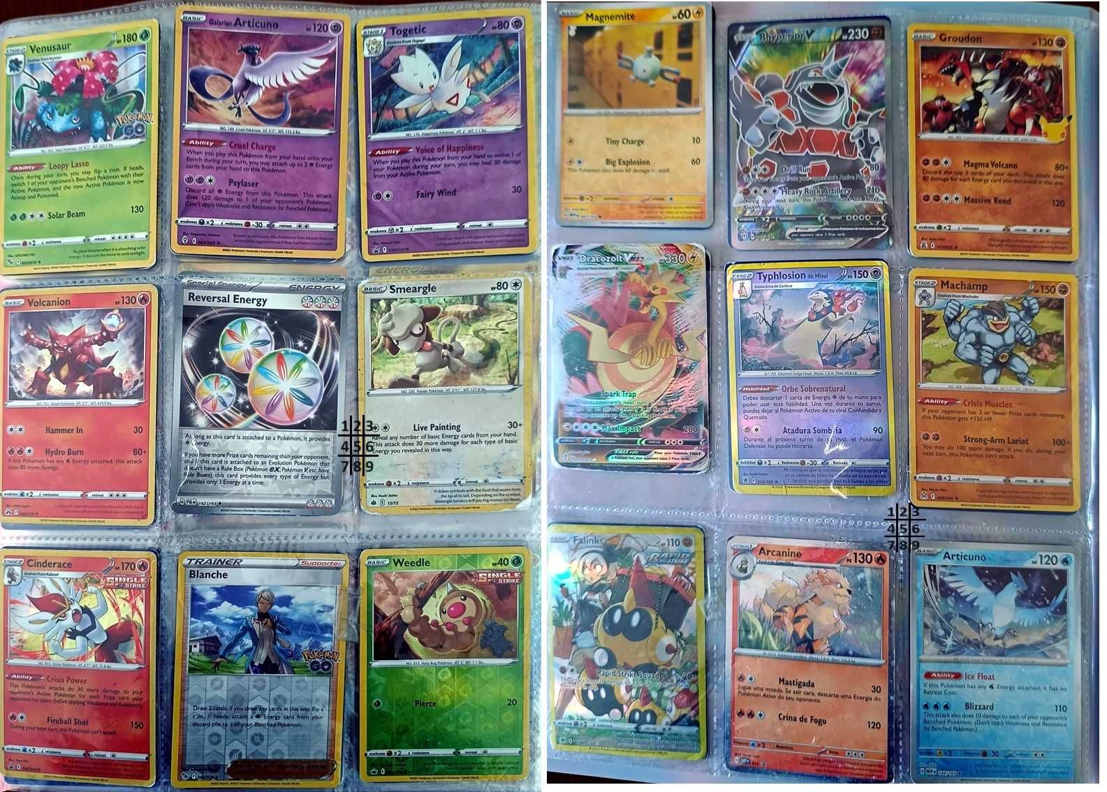 Cartas Pokemon raras, holográficas Pack1