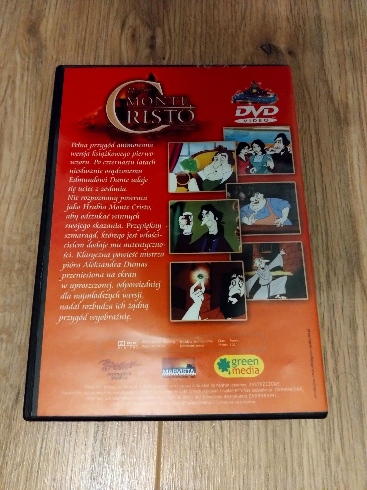 Film DVD Hrabia Monte Christo animowany