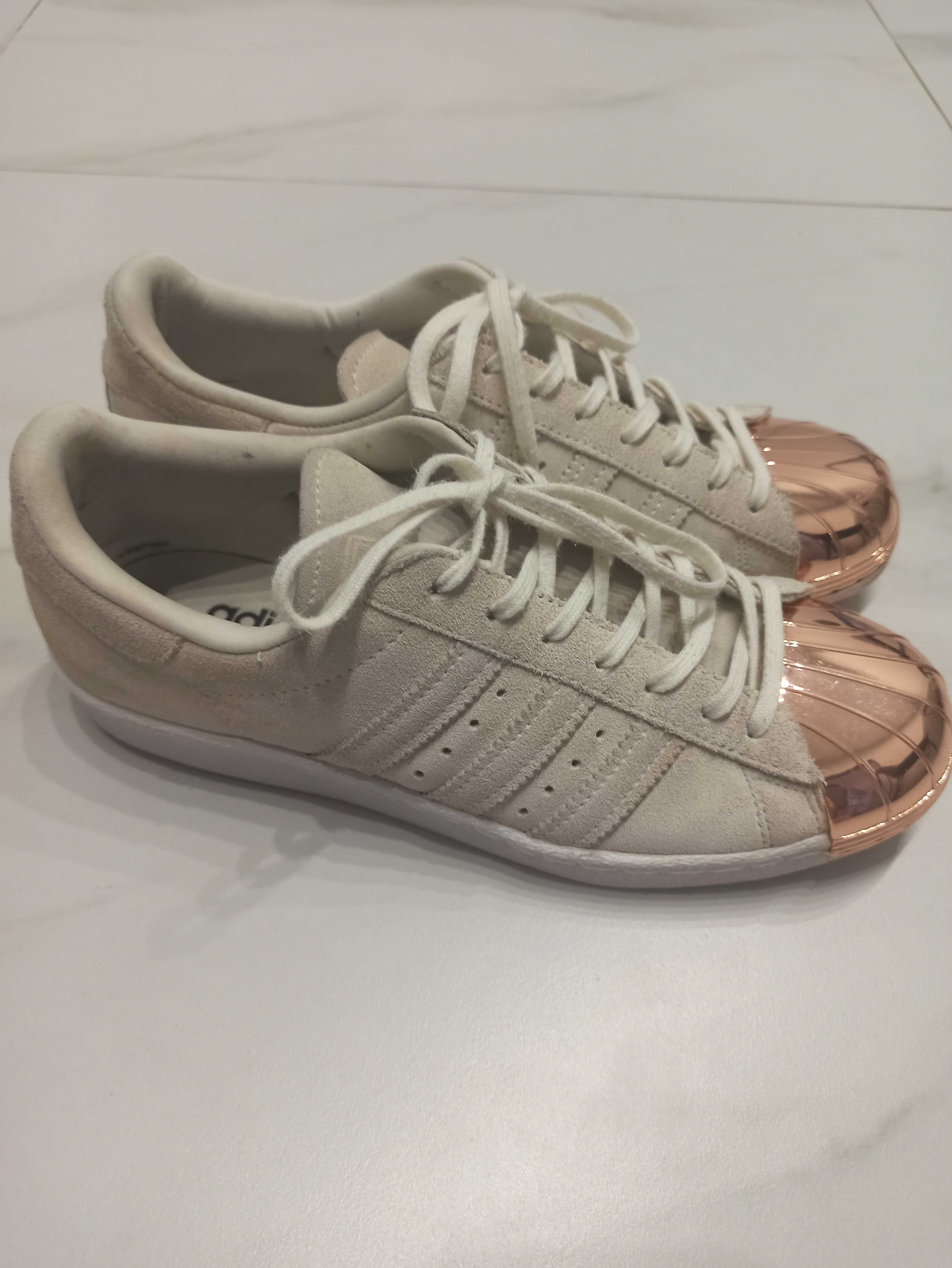 Кросівки adidas superstar metal/toe white адідас  з металевим носком