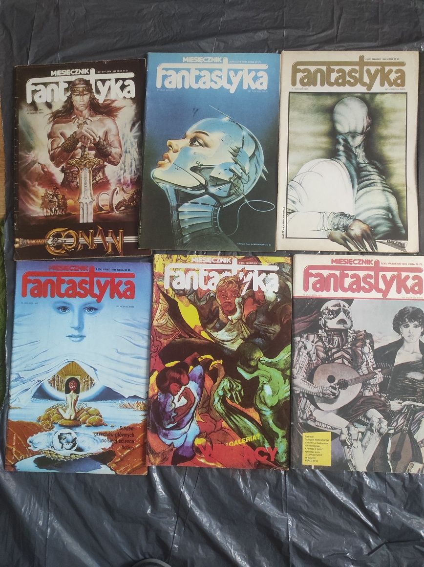 Miesięcznik Fantastyka - komplet z 1985 roku