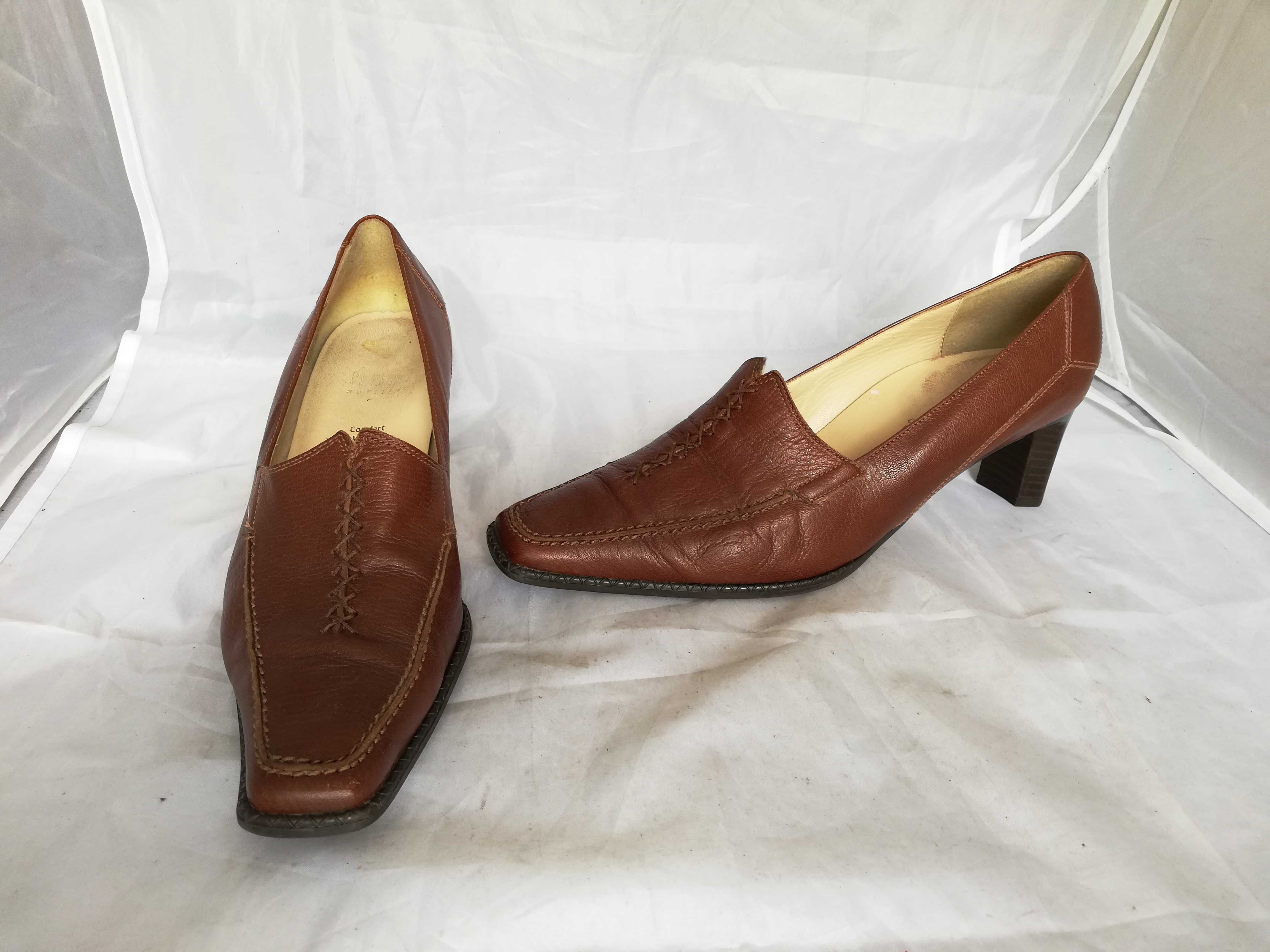 Buty czółenka skórzane Hogl UK 6 r. 39 ,wkł 26 cm