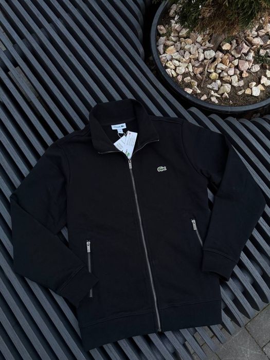 Кофта на змейке Lacoste Black Full Zip