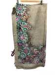 Xaile cor taupe e floral