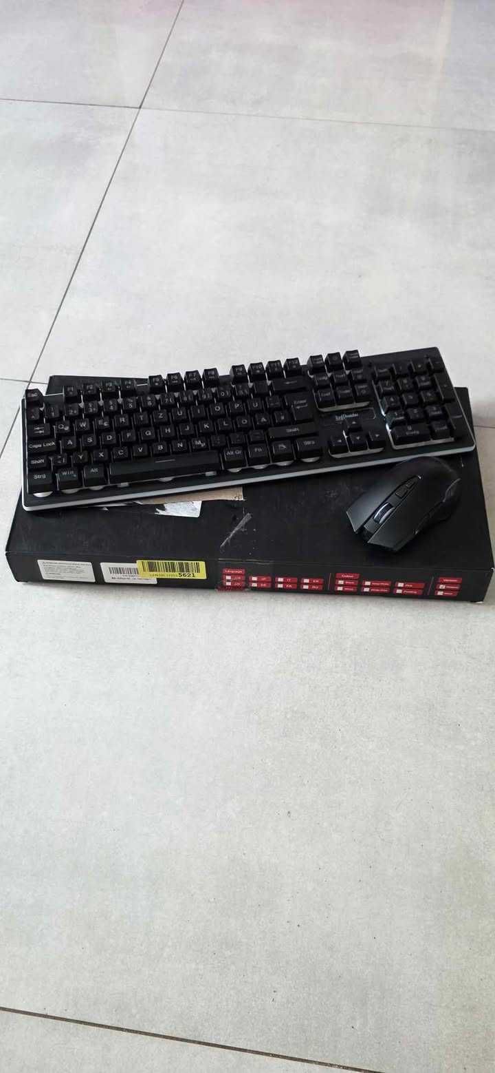 RedThunder K10 Klawiatura + mysz (niemiecki układ QWERTZ nieużywana)