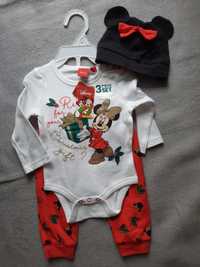 Nowy zestaw komplet ubranka świąteczne Pepco 68 3-6 czapka spodnie bod