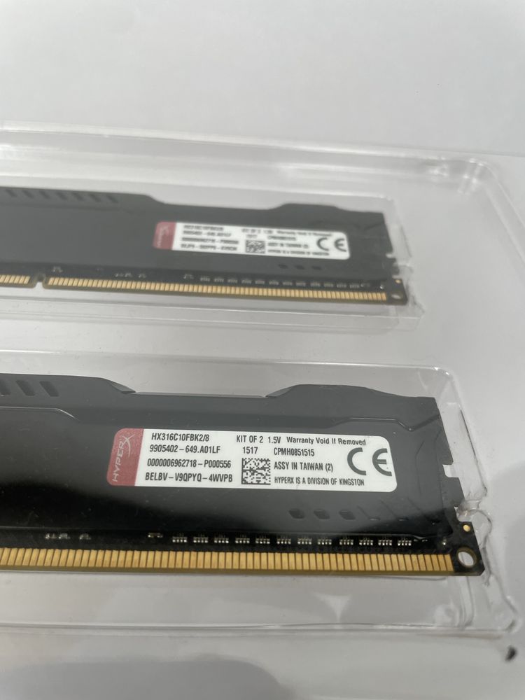 Kingston HyperX Fury DDR3 8 GB (2×4 GB) 1600 MHz CL10 Dual-Channel